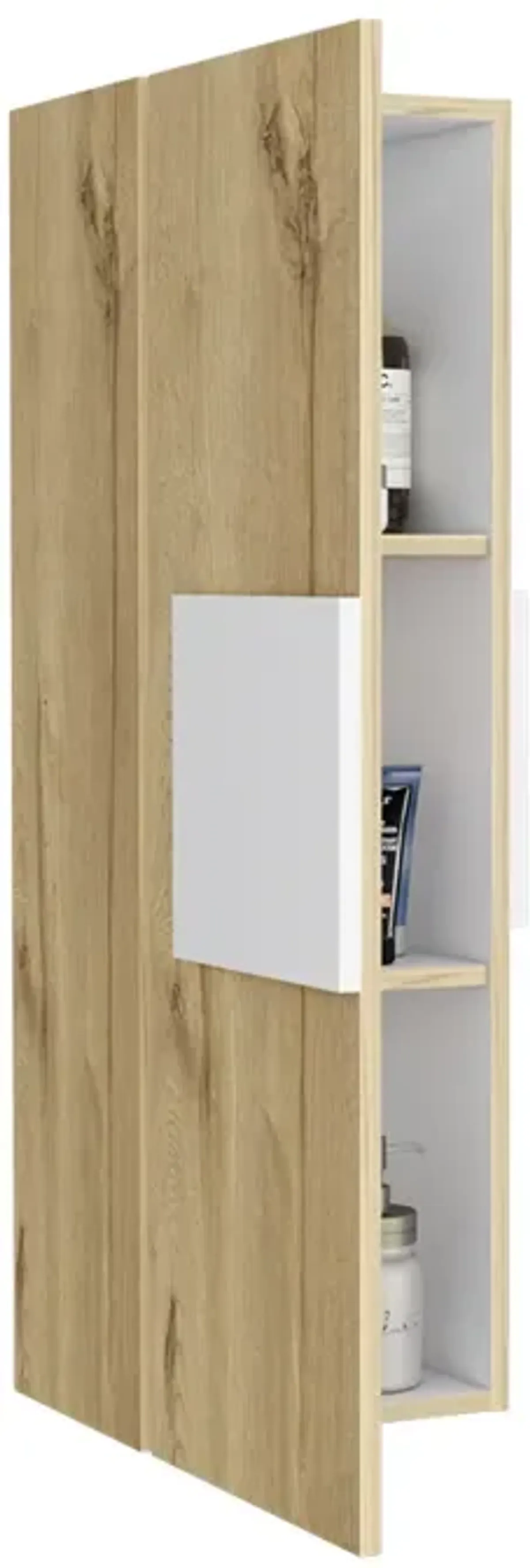 Medicine Cabinet Artic, Bathroom, White / Light Oak