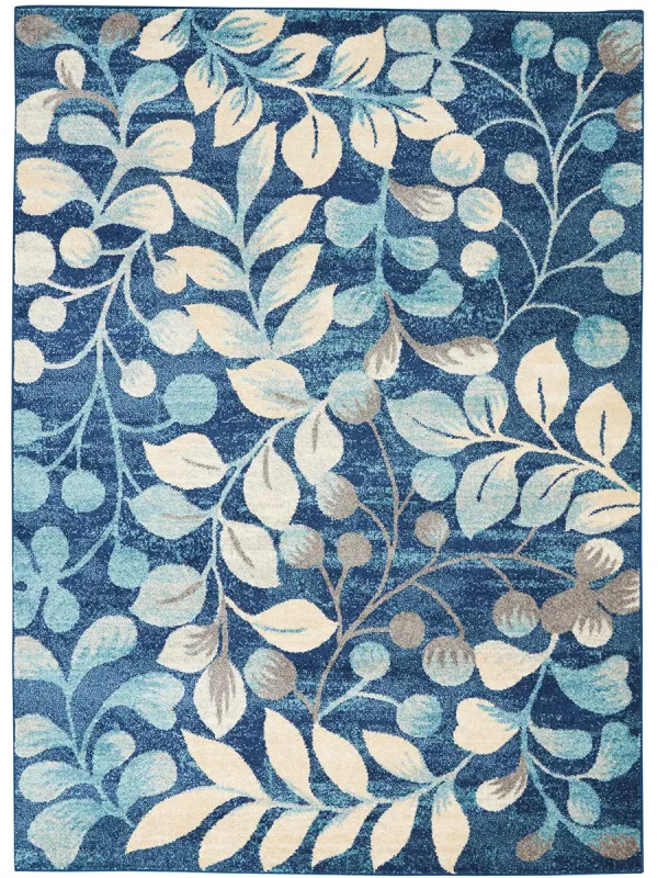 Tranquil TRA03 Navy 2'3" x 7'3" Rug