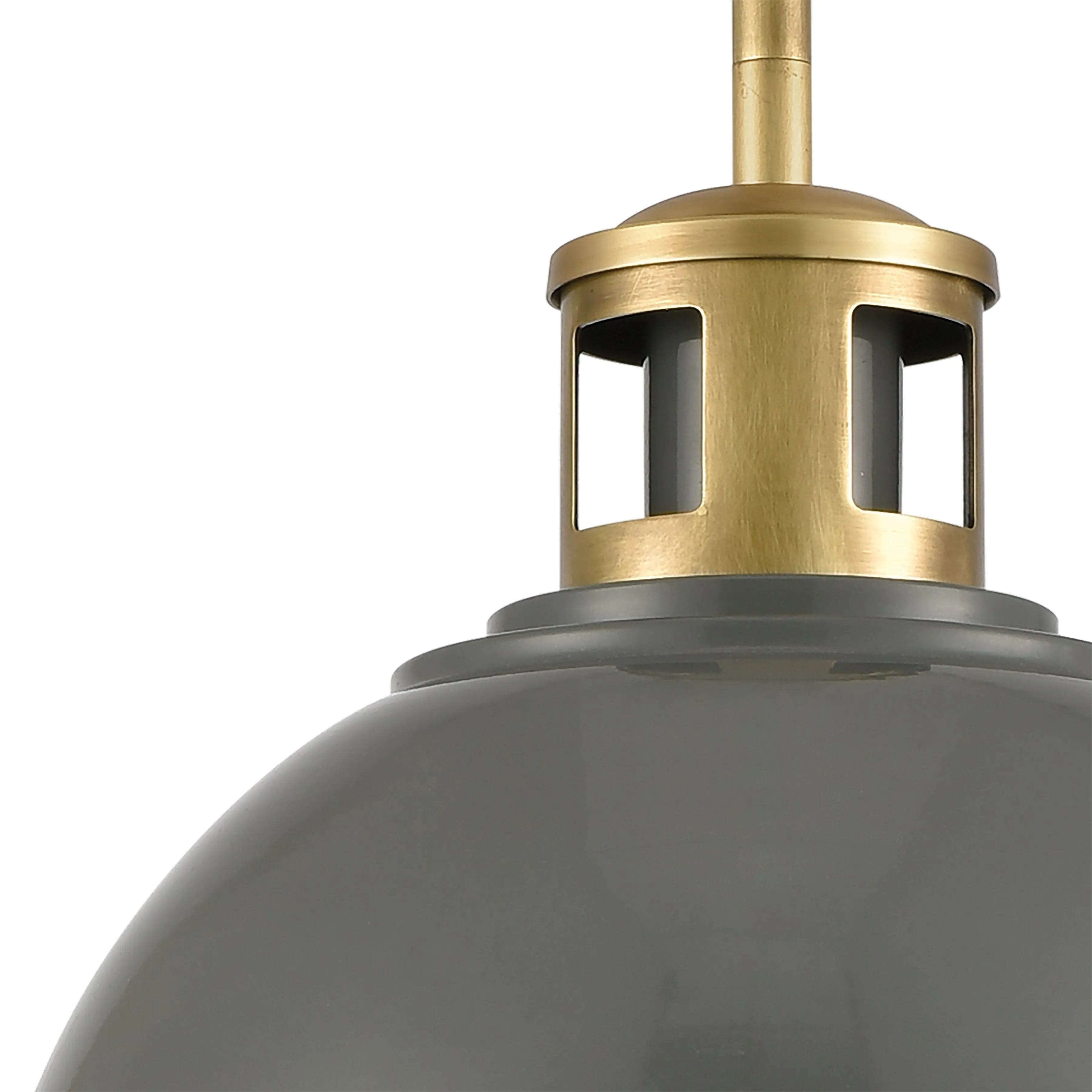 Lyndon 10'' Wide 1-Light Grey Mini Pendant