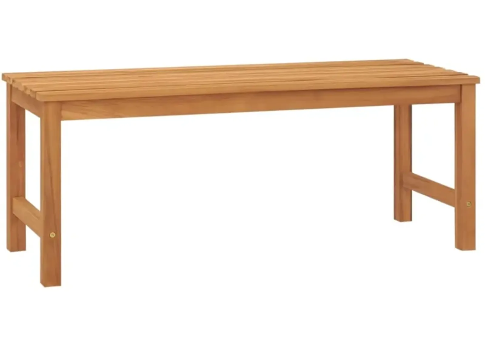 vidaXL Patio Bench 44.9" Solid Teak Wood