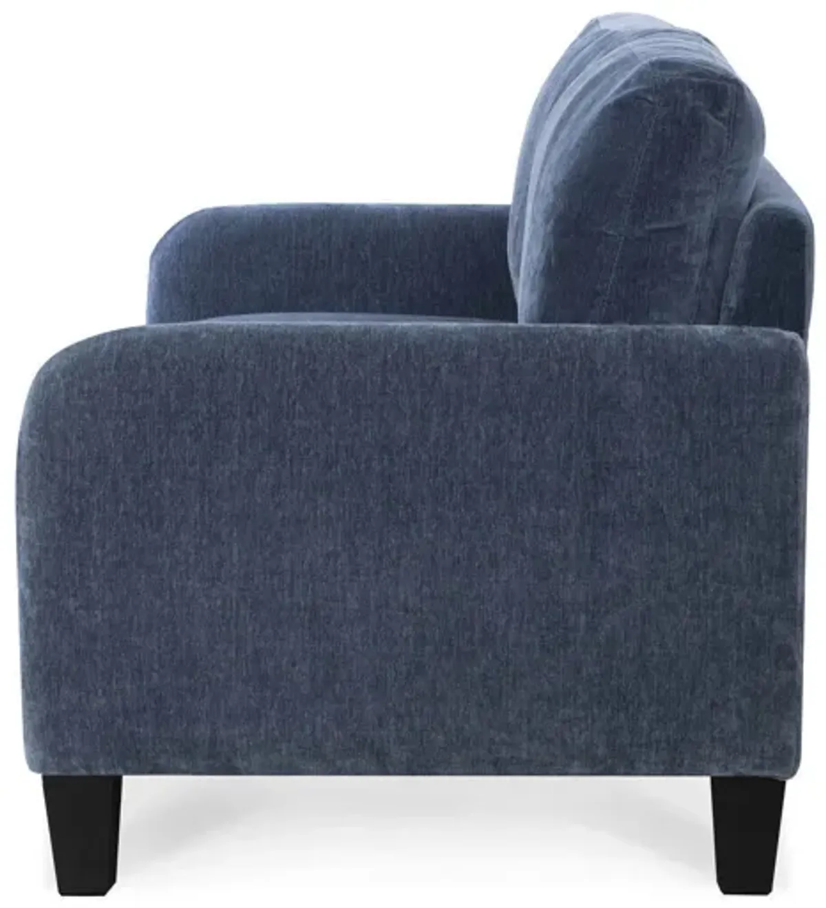 Everly Blue Velvet Sofa