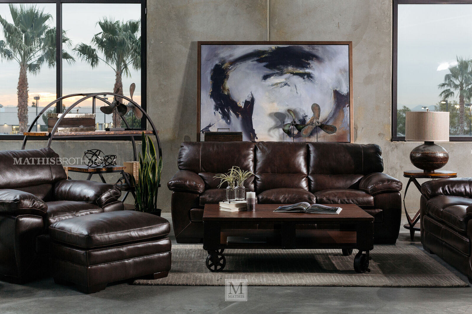 Longhorn Leather Sofa