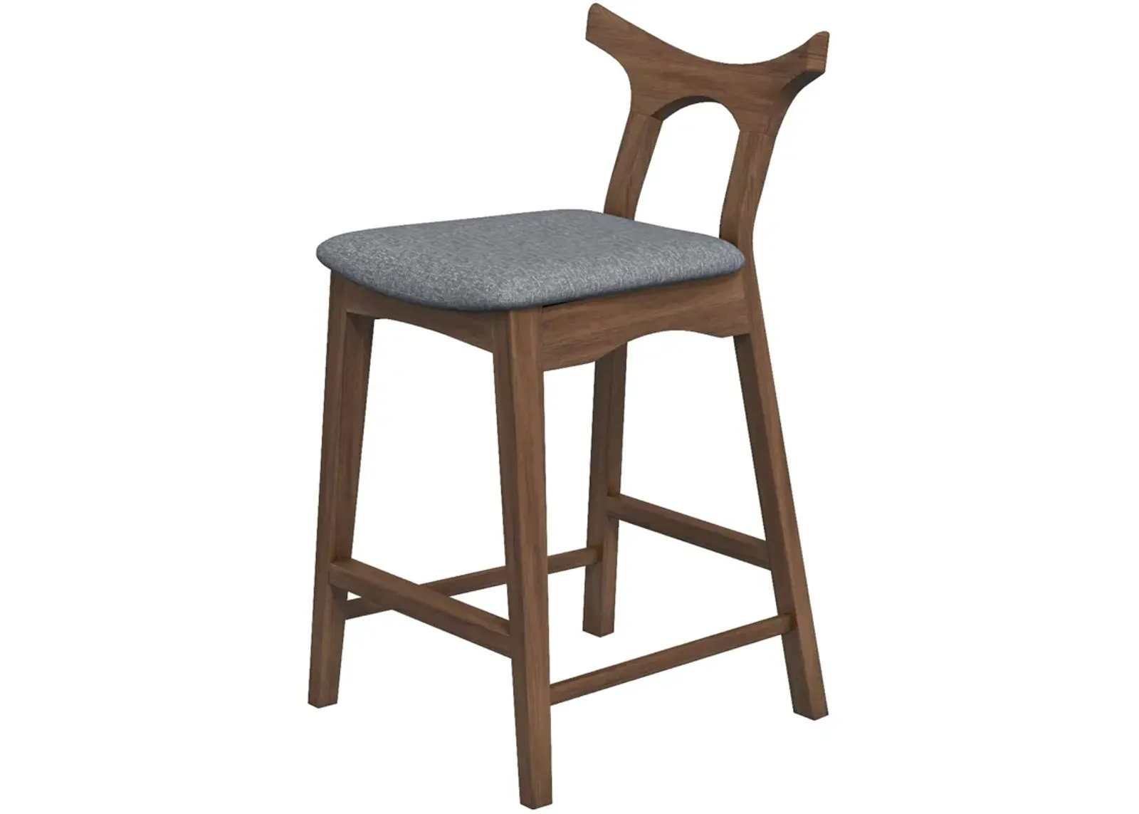 Dora 25" Dark Gray Counter Stool Set of 2