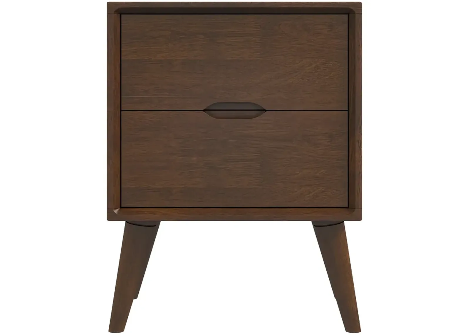 Grace Brown Night Stand with 2 Drawers