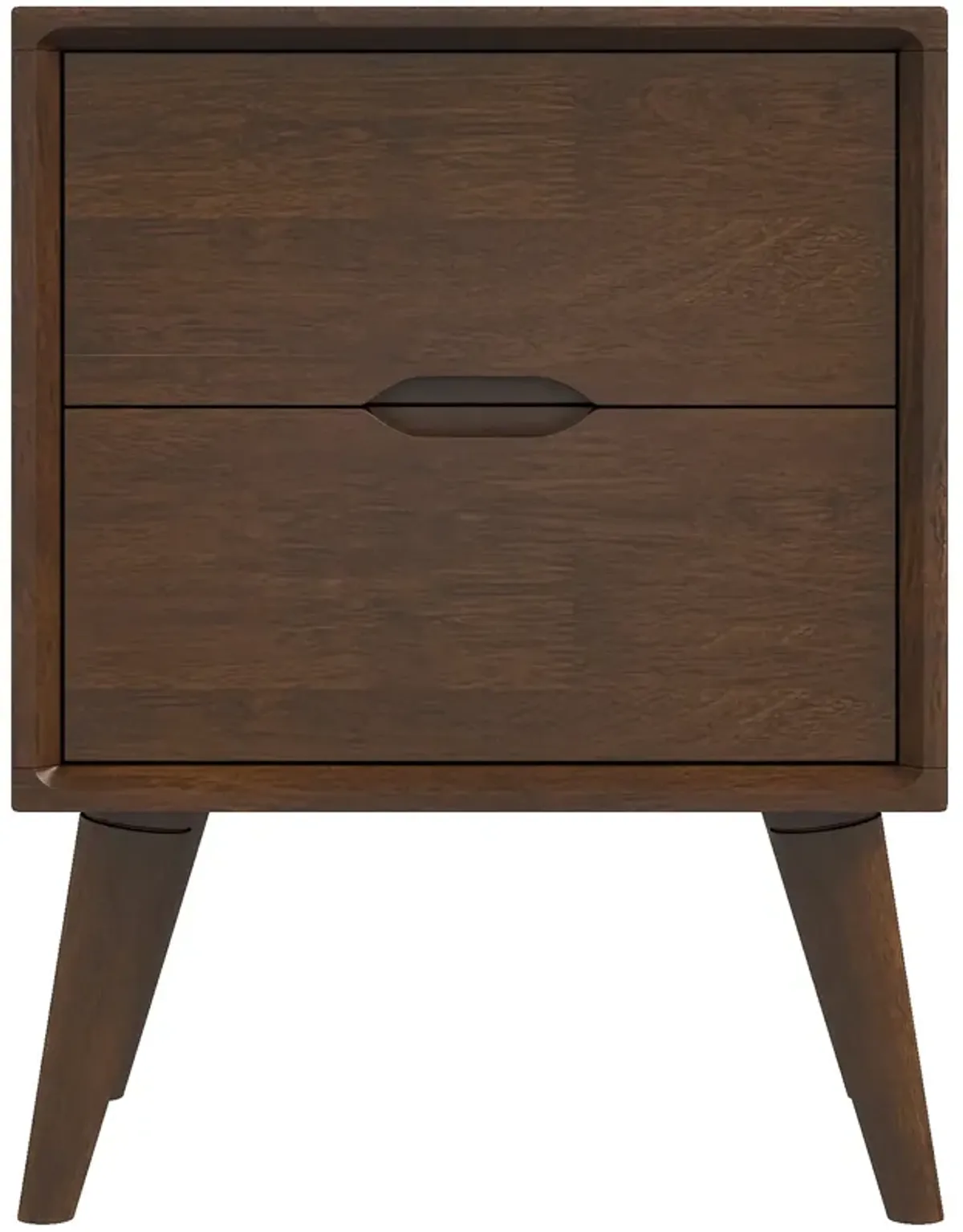 Grace Brown Night Stand with 2 Drawers