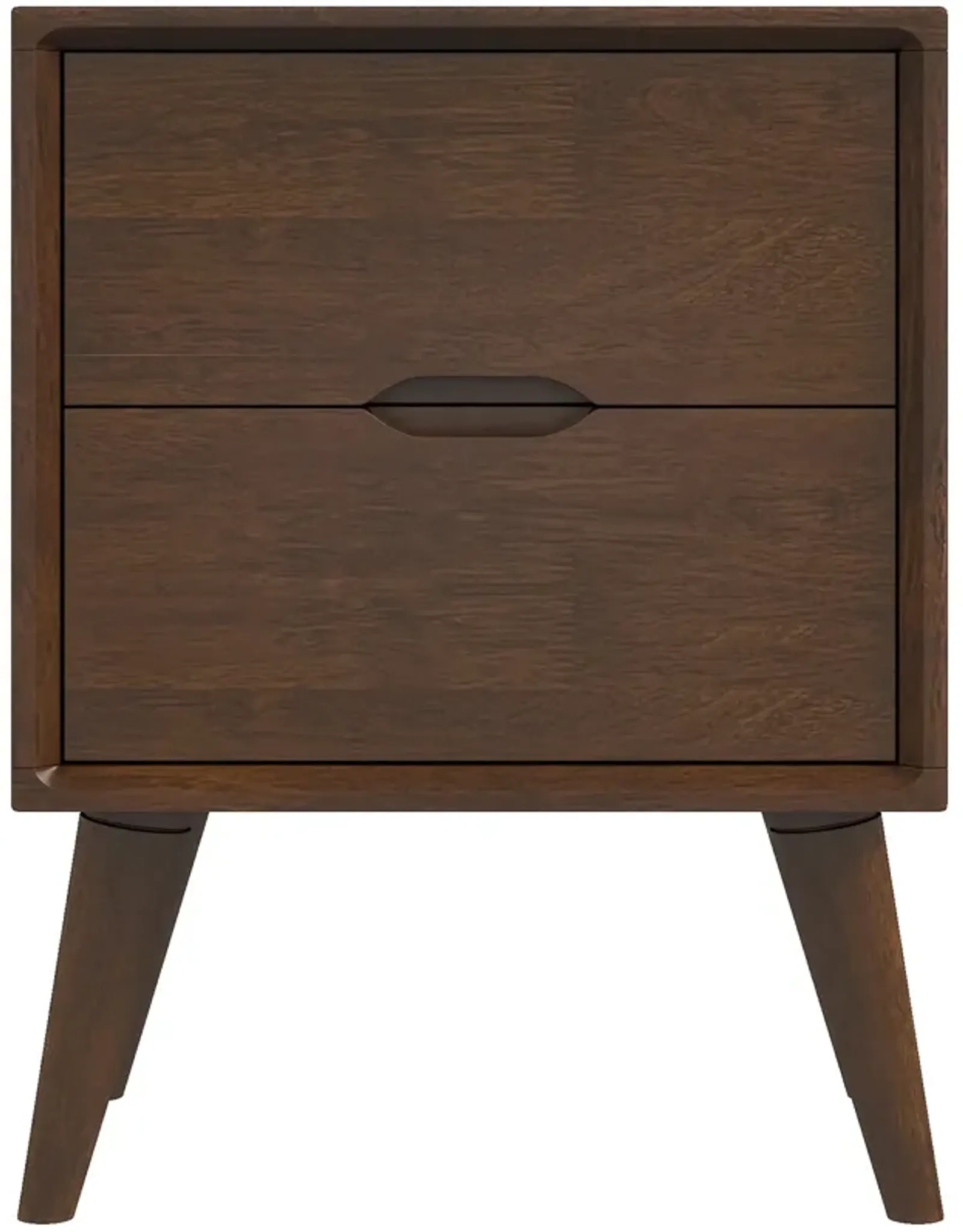 Grace Brown Night Stand with 2 Drawers