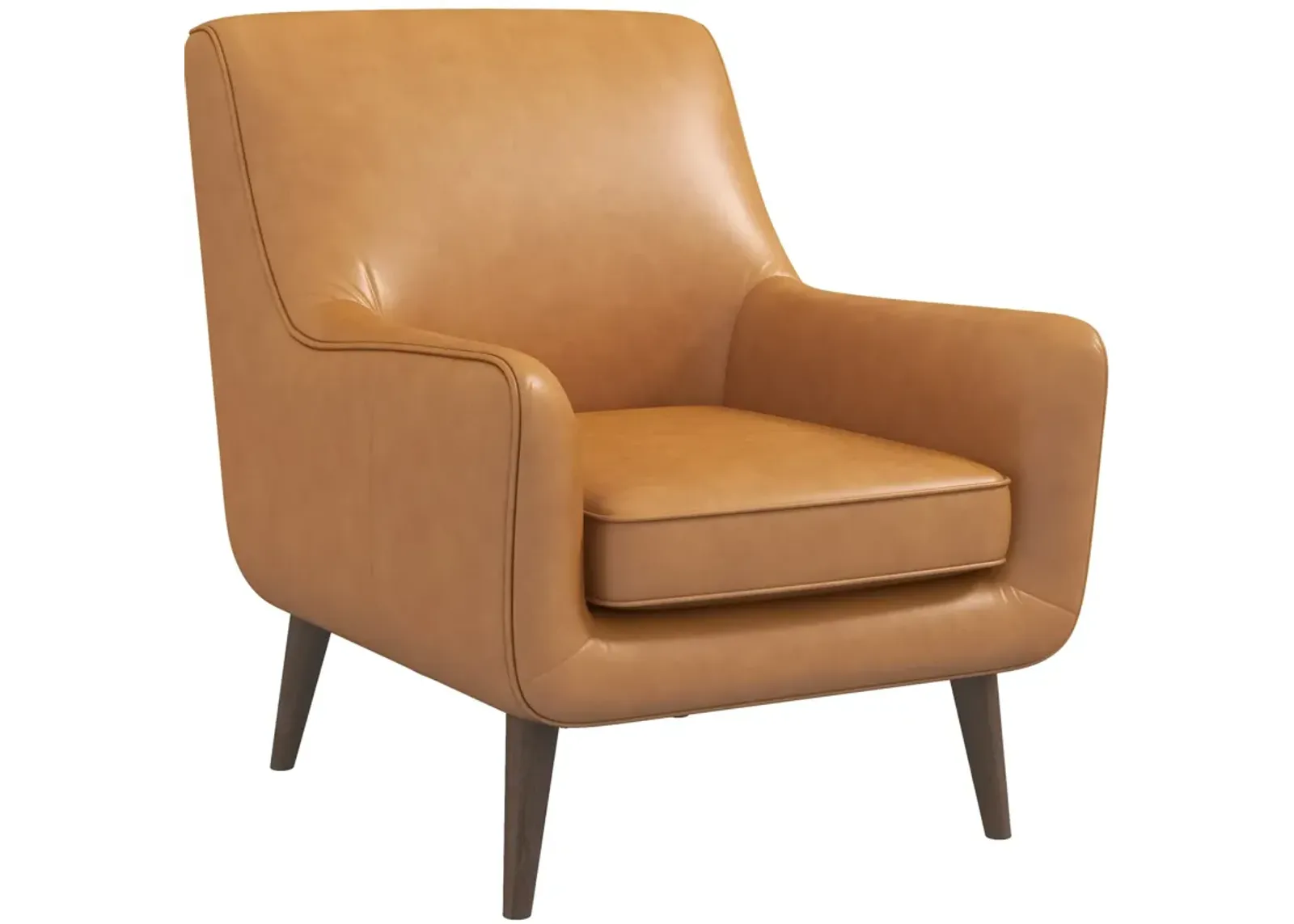 Lexi Tan Leather Lounge Chair