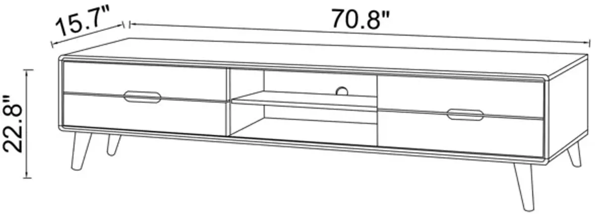 Benjamin Walnut TV Stand