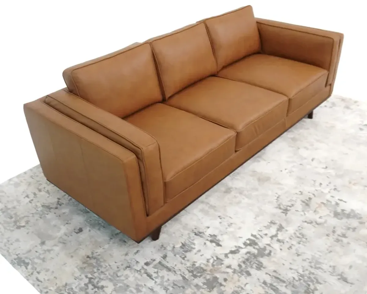 Ferre Tan Leather Sofa