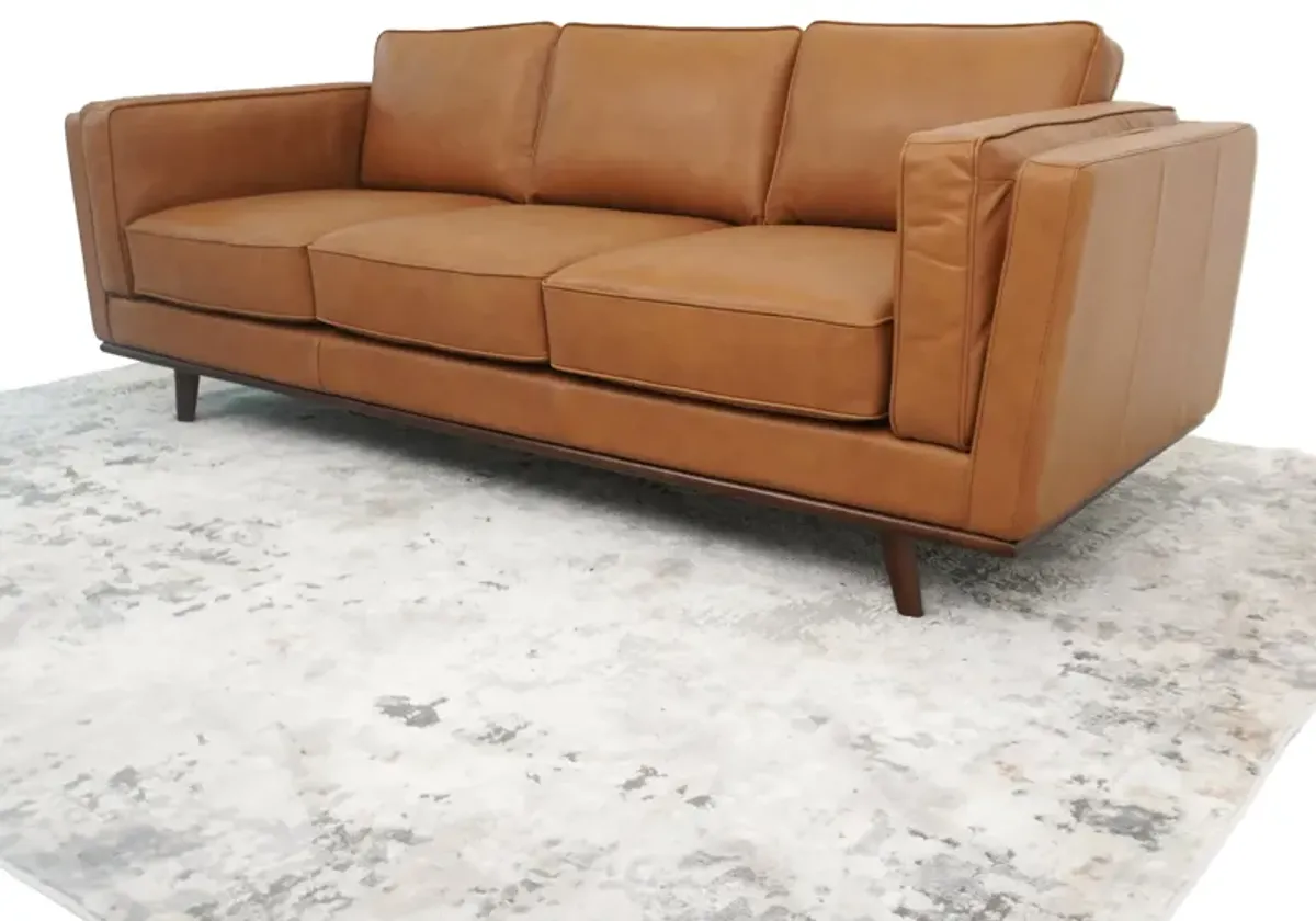 Ferre Tan Leather Sofa