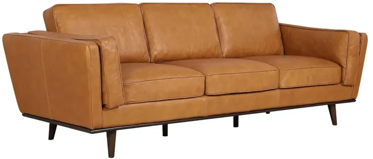 Ferre Tan Leather Sofa