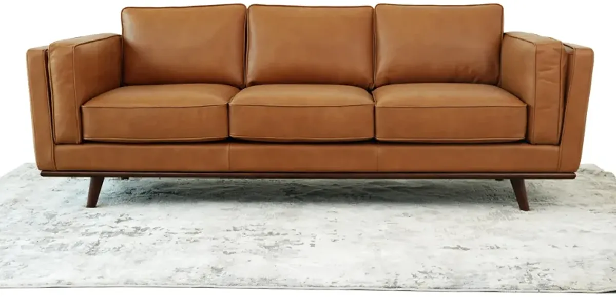 Ferre Tan Leather Sofa