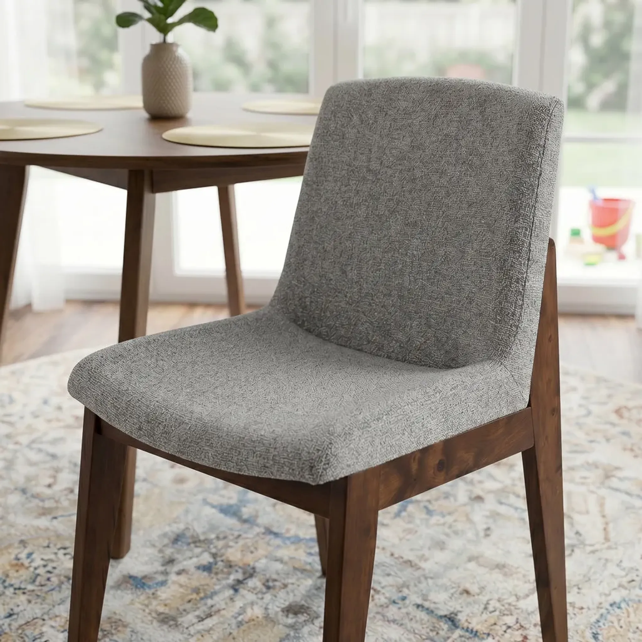 Ohio Dining Chair Light Grey - Set of 2 | Furniture.com