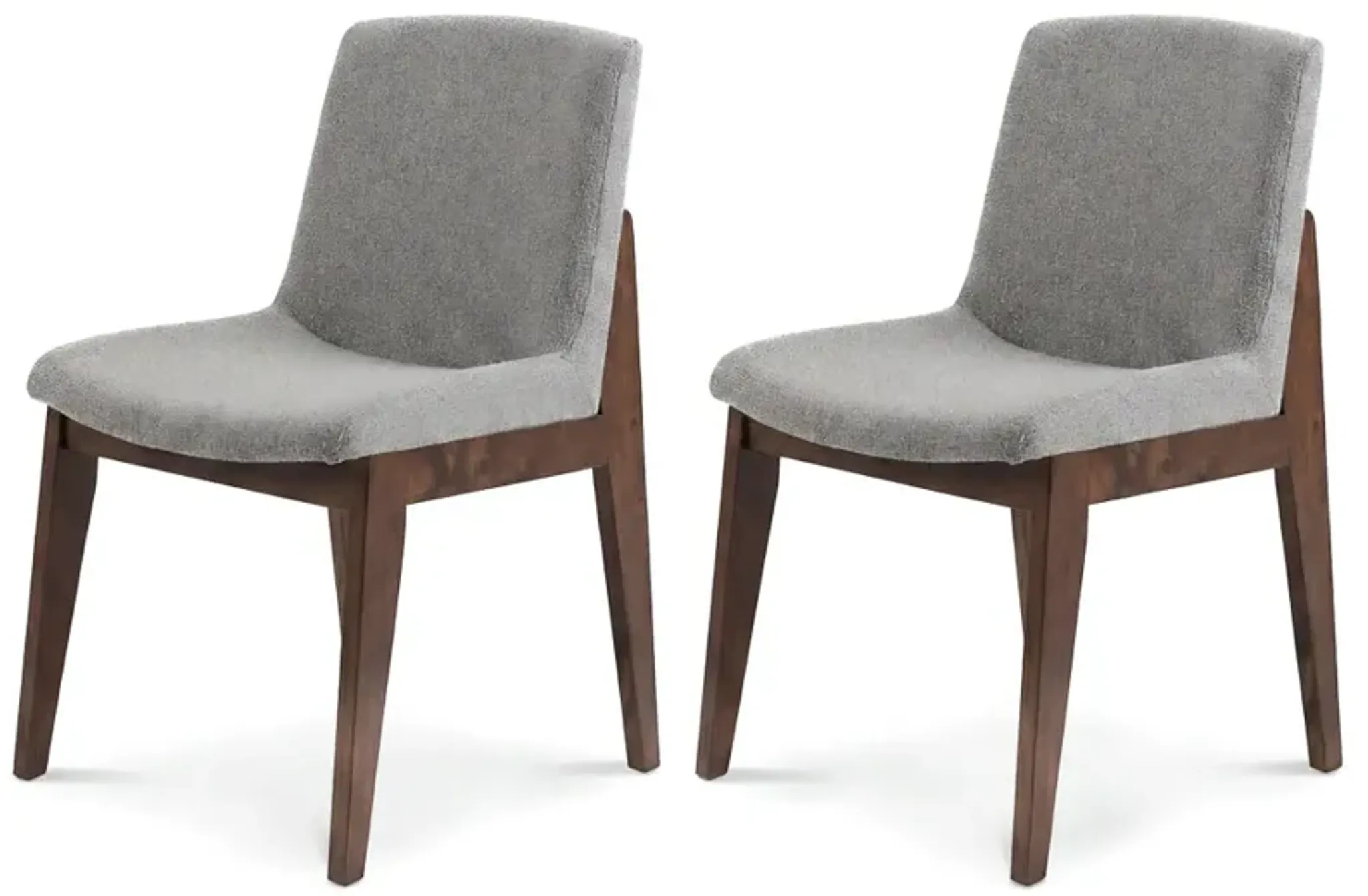 Ohio Dining Chair Light Grey - Set of 2 | Furniture.com