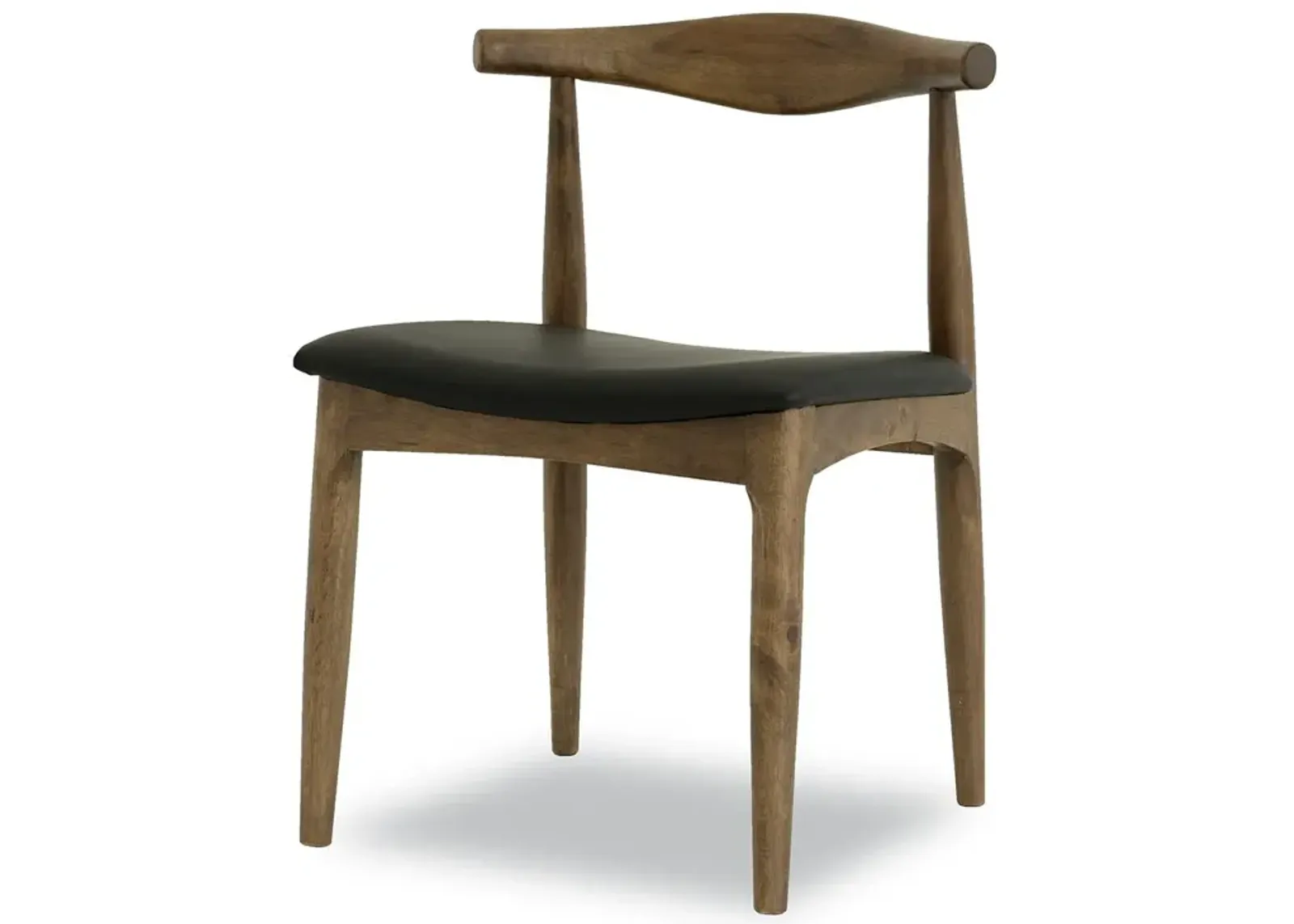 Juliet Dining Chair Black Vegan Leather Set of 2