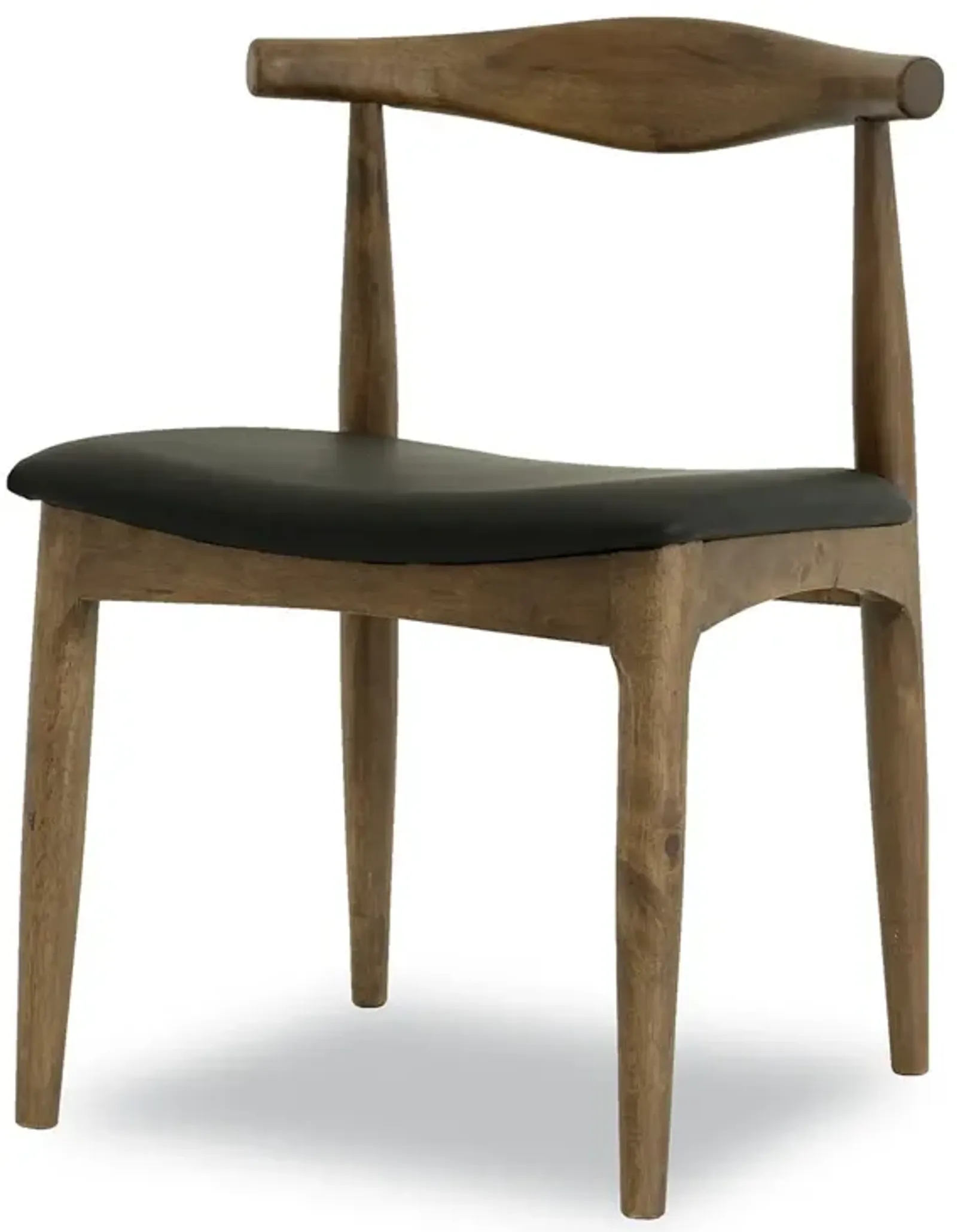 Juliet Dining Chair Black Vegan Leather Set of 2