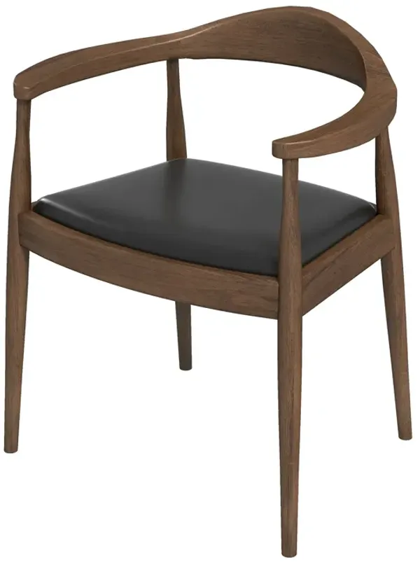 Freya Dining Chair - Black Vegan Leather