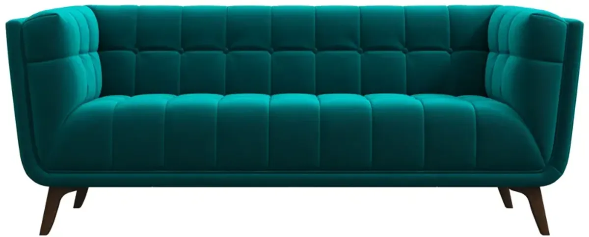 Kano 78" Teal Velvet Sofa