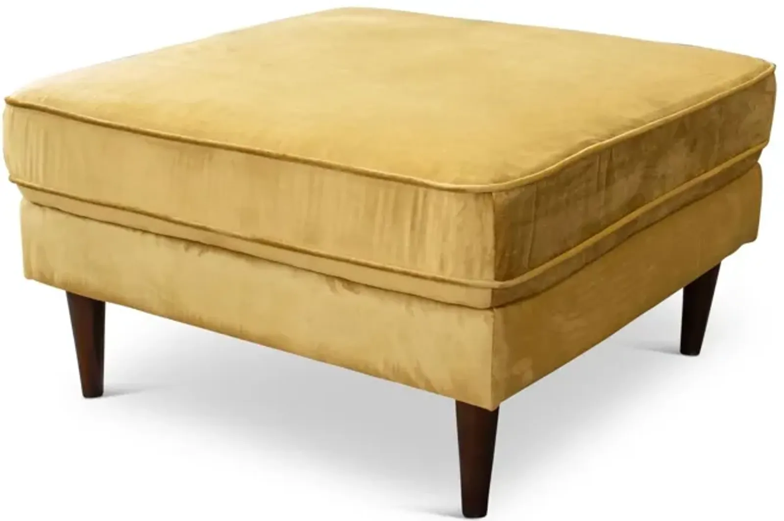 Fordham Gold Velvet Ottoman