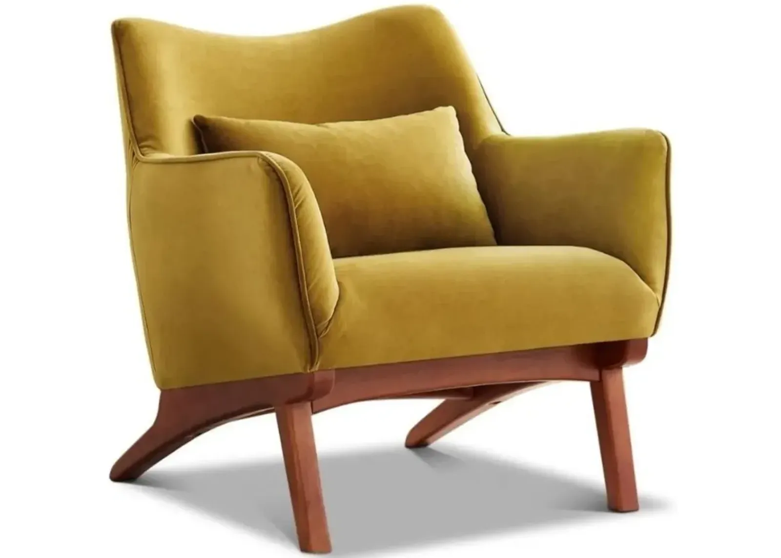 Casper Gold Velvet Lounge Chair