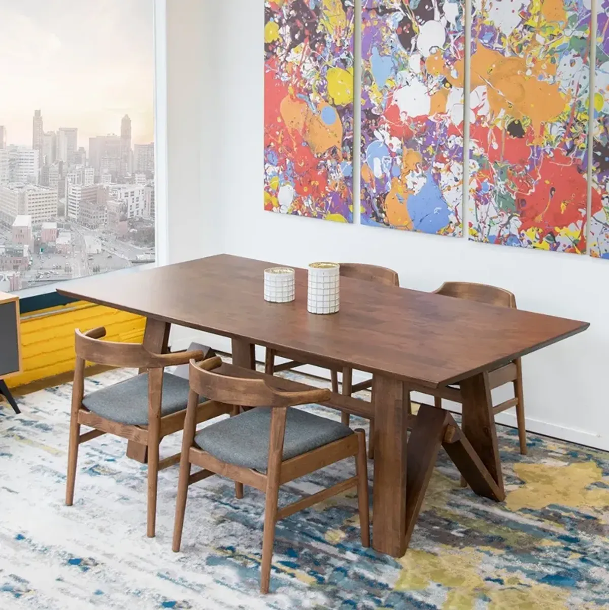 Denver Modern Solid Wood Dining Table