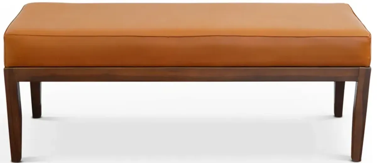 Kampa Dark Tan Leather Bench