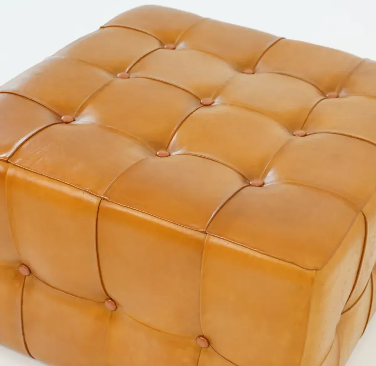 Bunta Antique Leather Large Ottoman