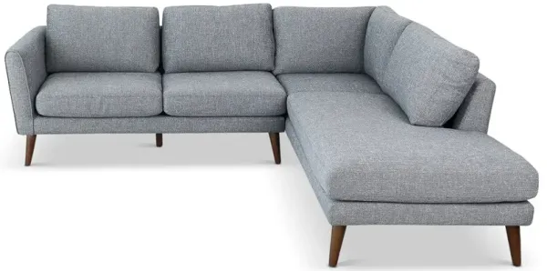 Bexley Grey Sectional Sofa Right Facing Chaise