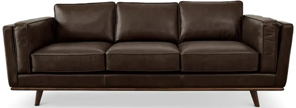 Ferre Campari Brown Leather Sofa