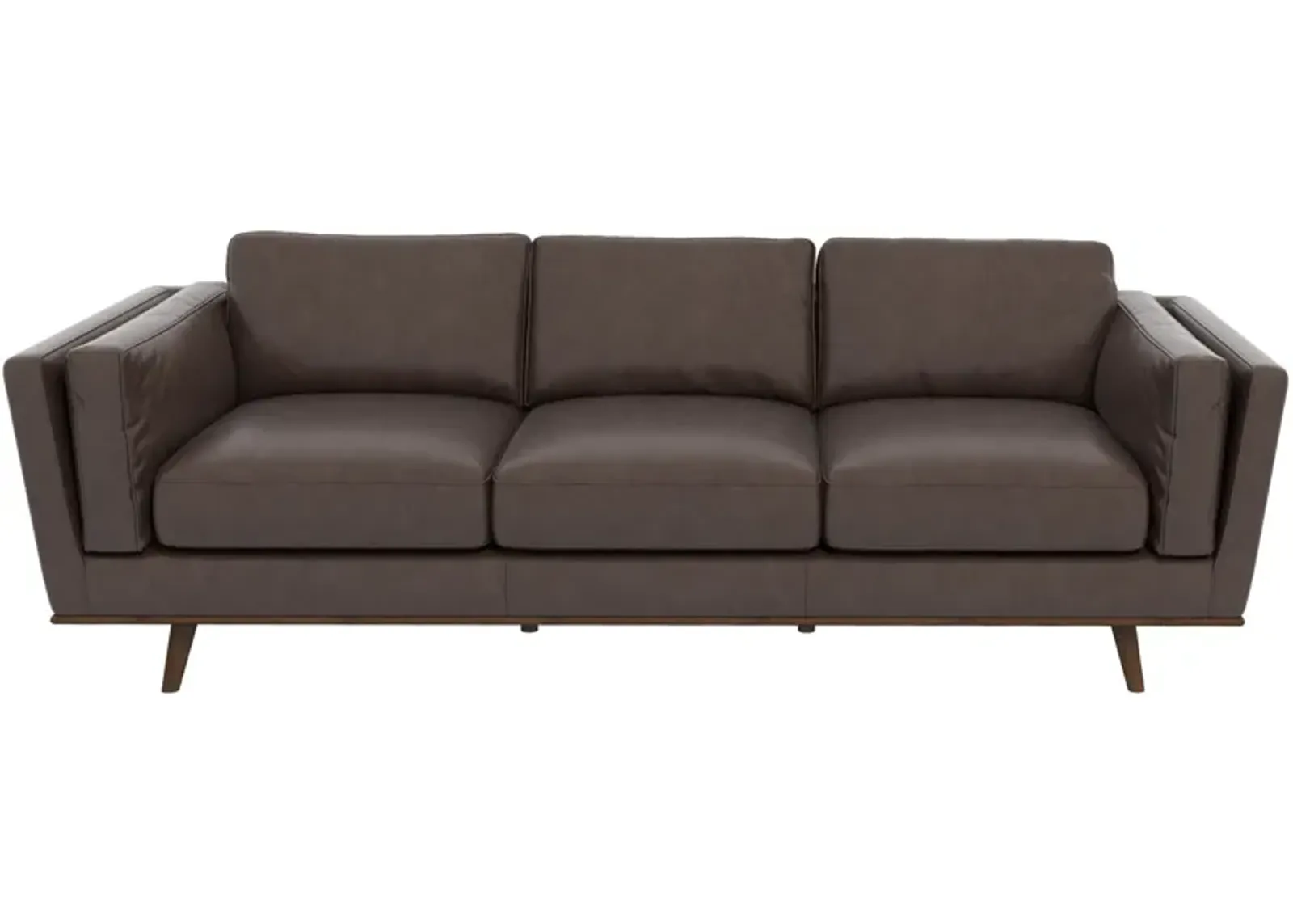 Ferre Campari Brown Leather Sofa