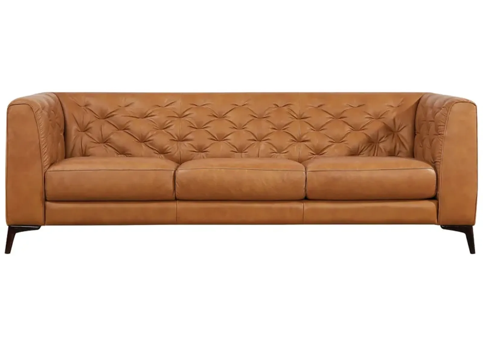 Fargo Tan Leather Sofa