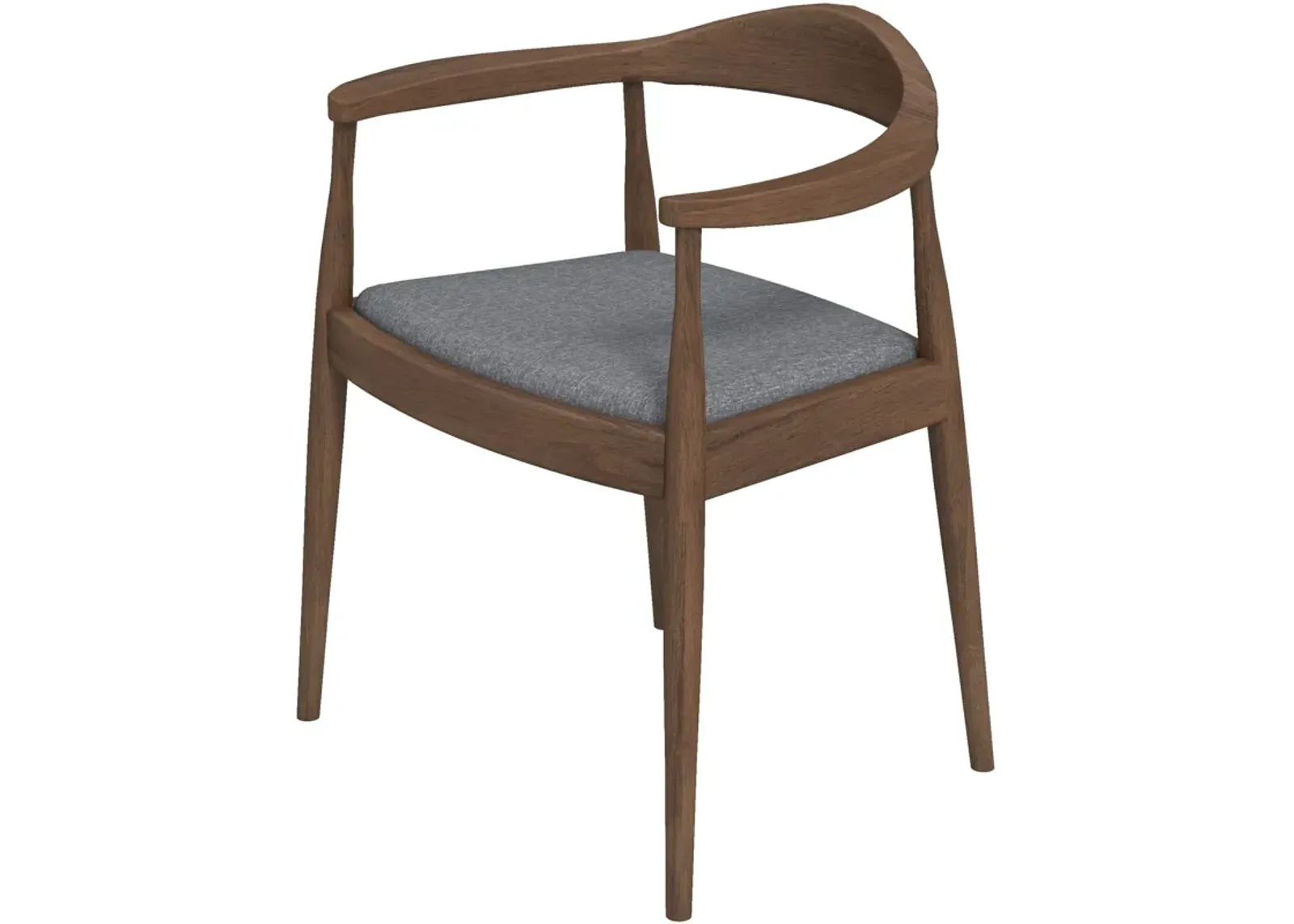 Freya Dining Chair Gray Fabric