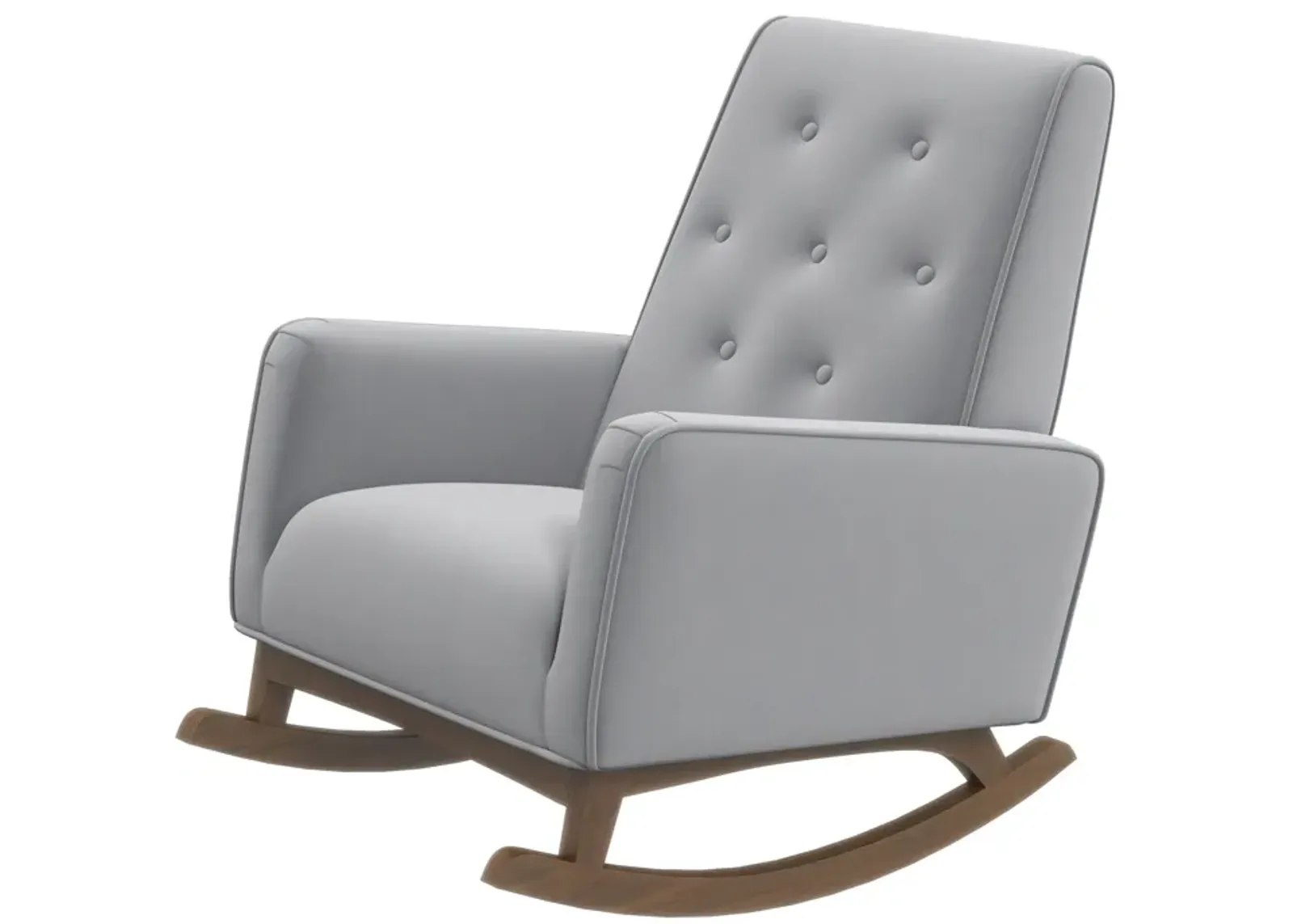 Windsor Grey Microfiber Rocking Chair