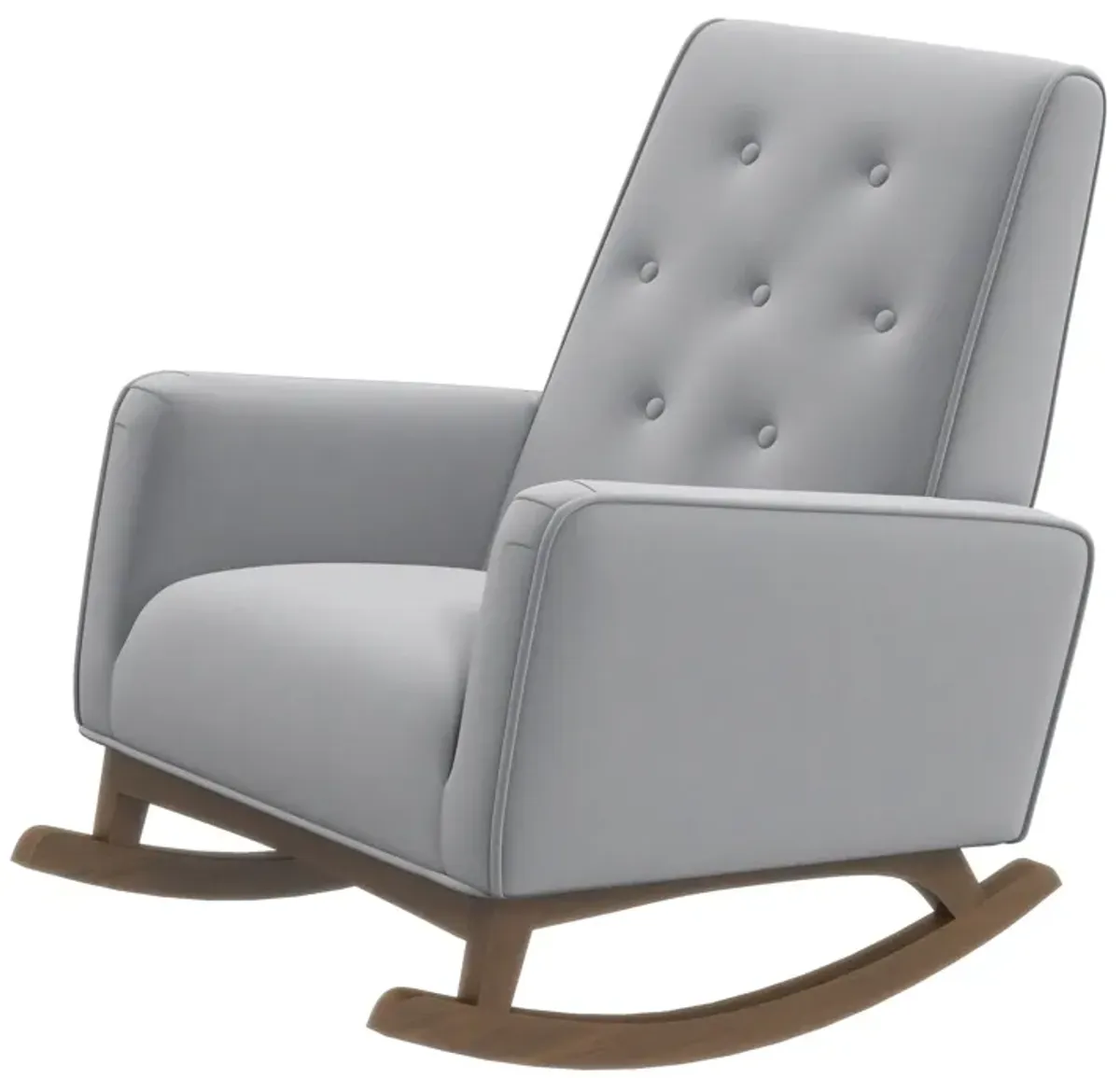 Windsor Grey Microfiber Rocking Chair