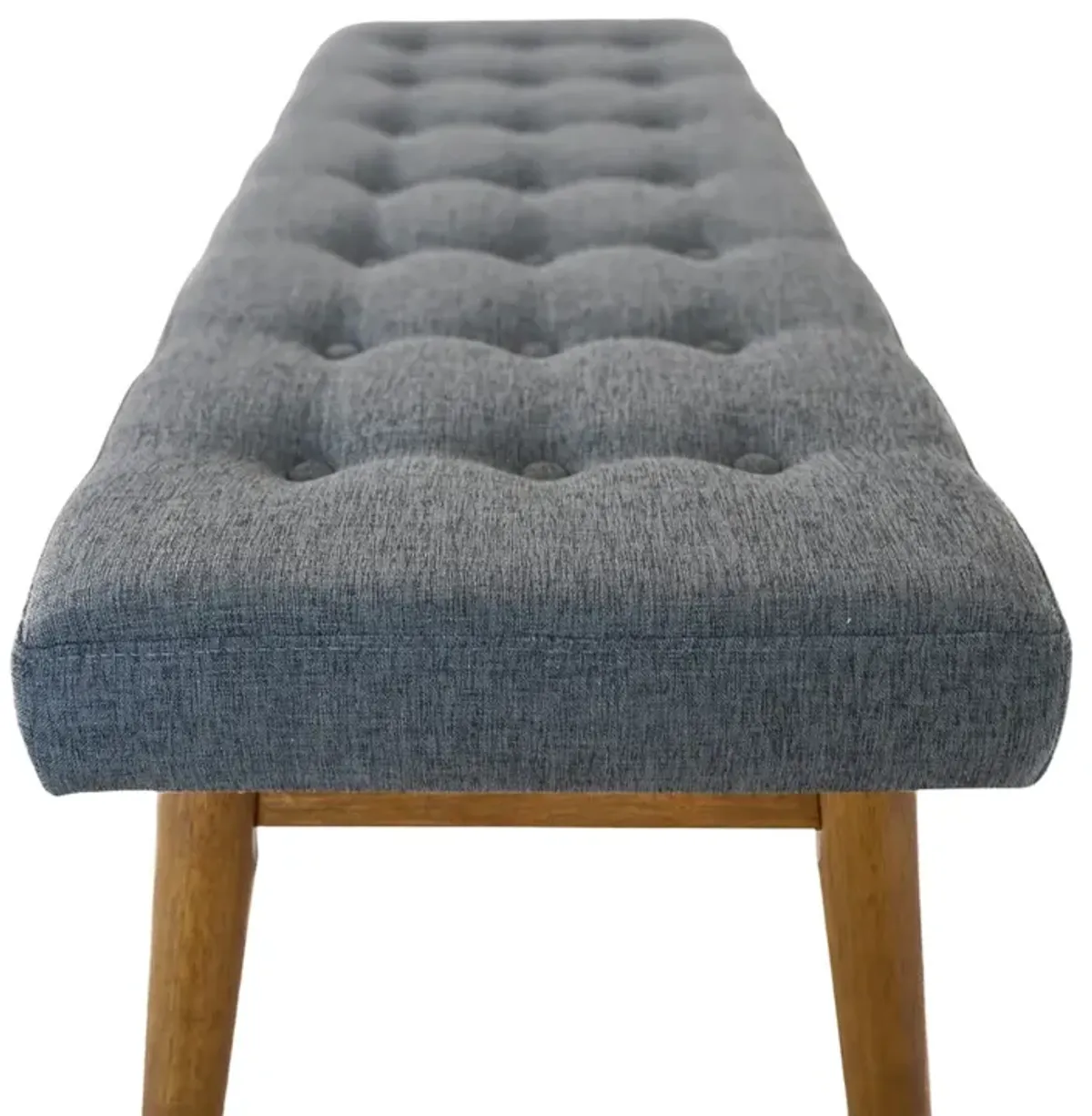 Julie Dark Gray Fabric Modern Bench