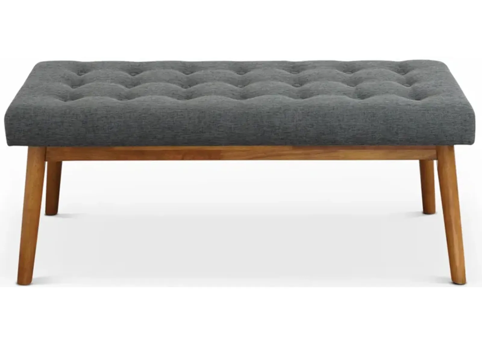 Julie Dark Gray Fabric Modern Bench