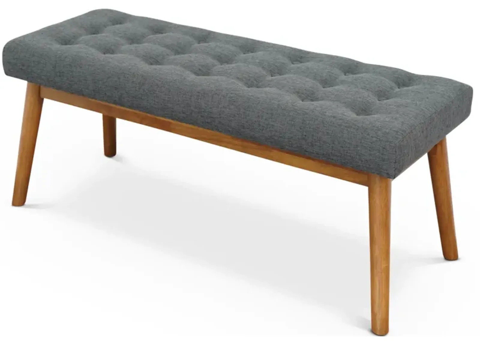 Julie Dark Gray Fabric Modern Bench