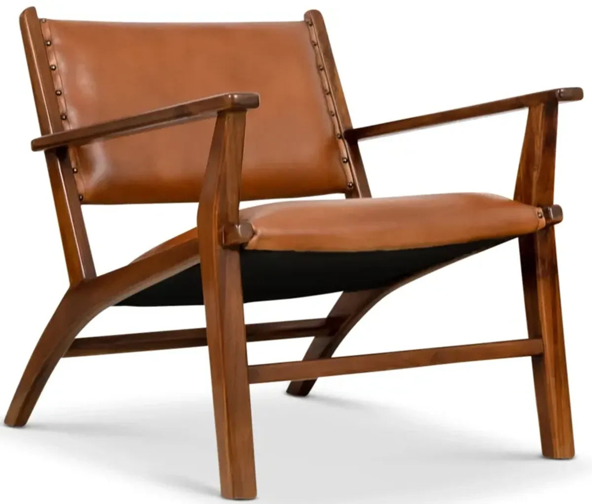 Malawi Tan Leather Arm Chair