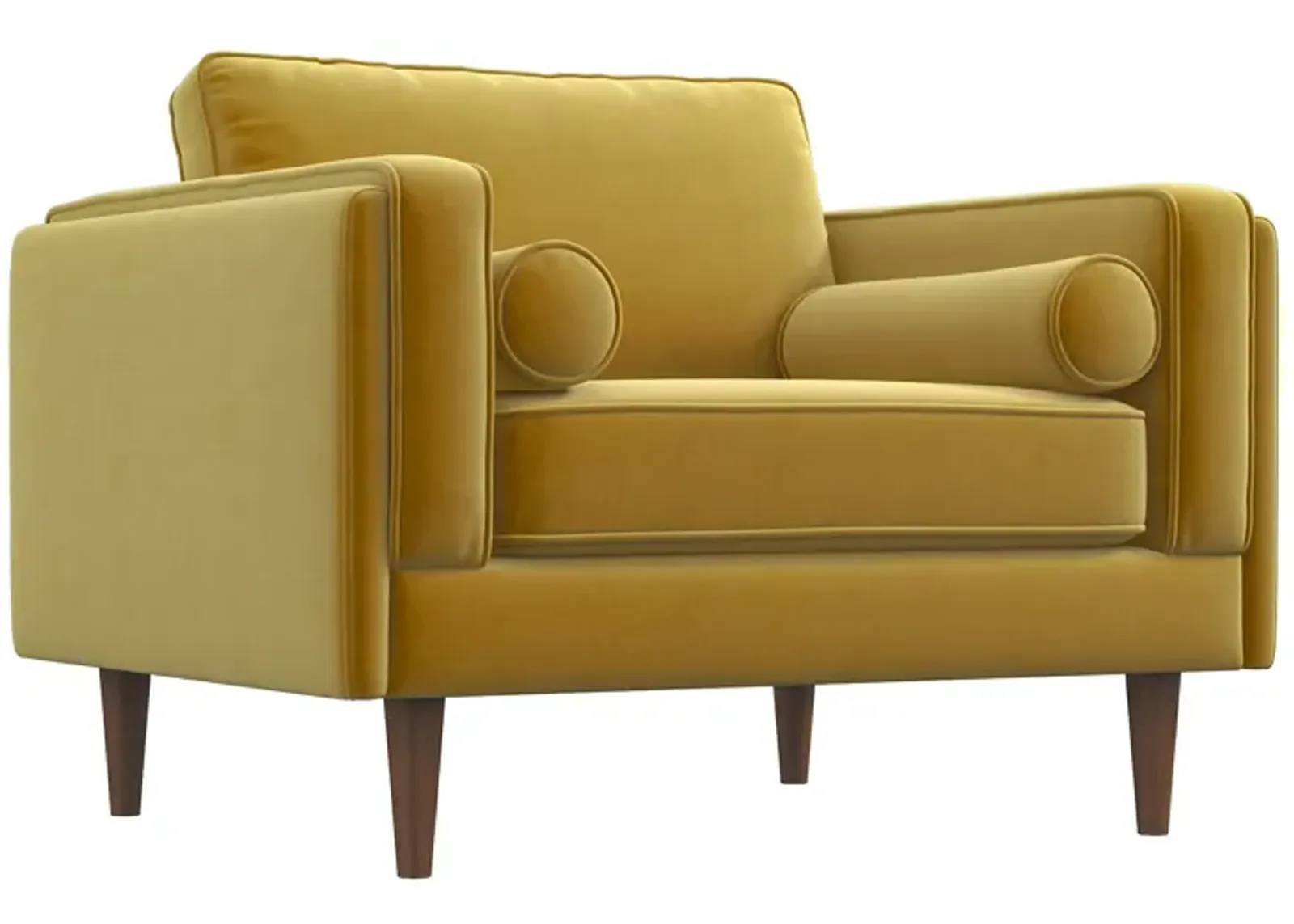 Fordham Gold Velvet Lounge Chair