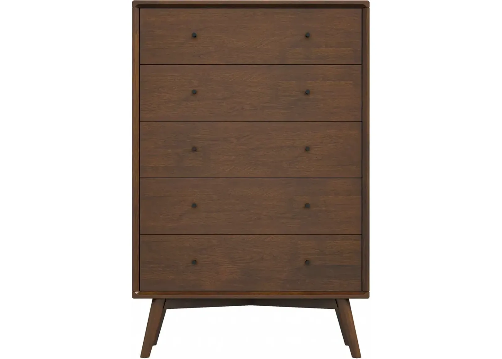 Noak Mid Century Modern Dresser 5 Drawers Walnut