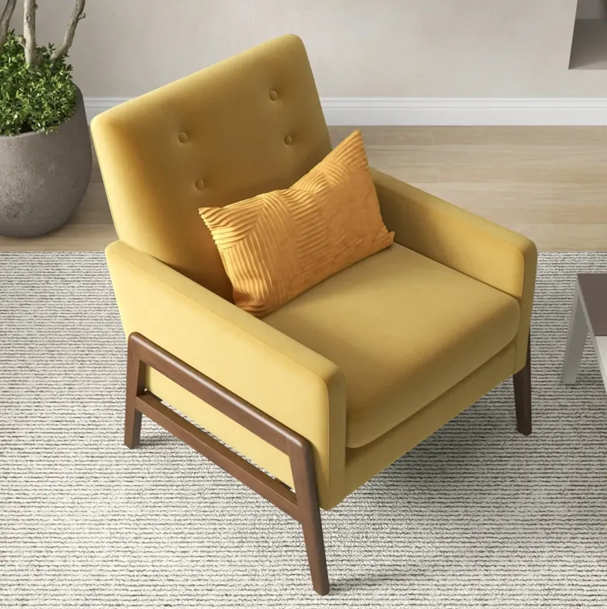 Stella Gold Velvet Lounge Chair