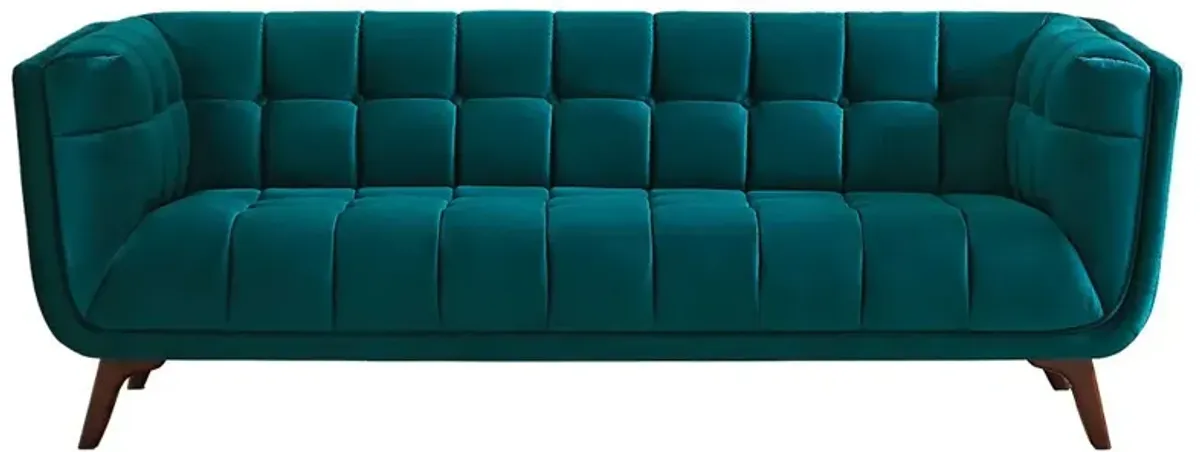 Kano Large Teal Velvet Sofa