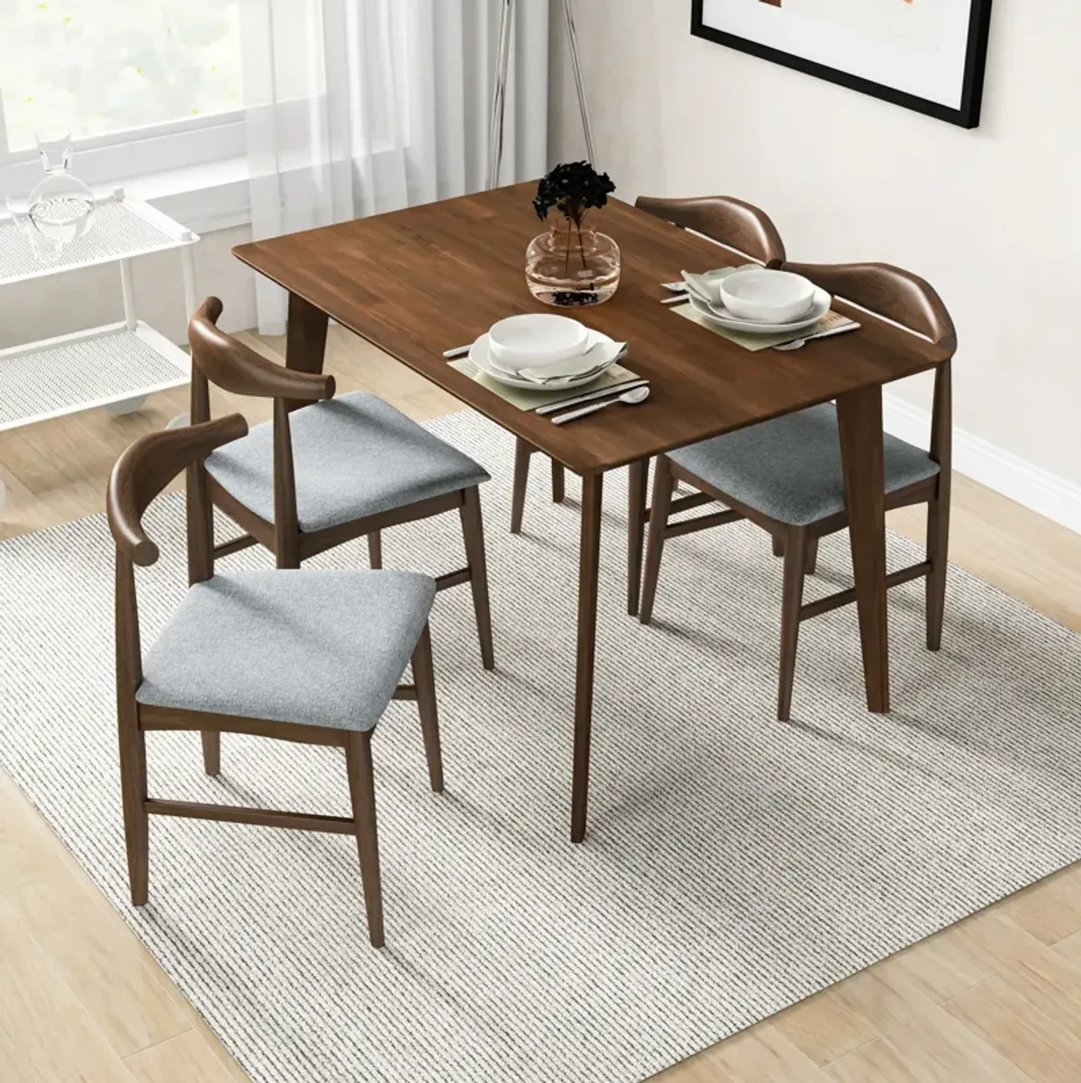 Abbott Walnut Small Dining Table