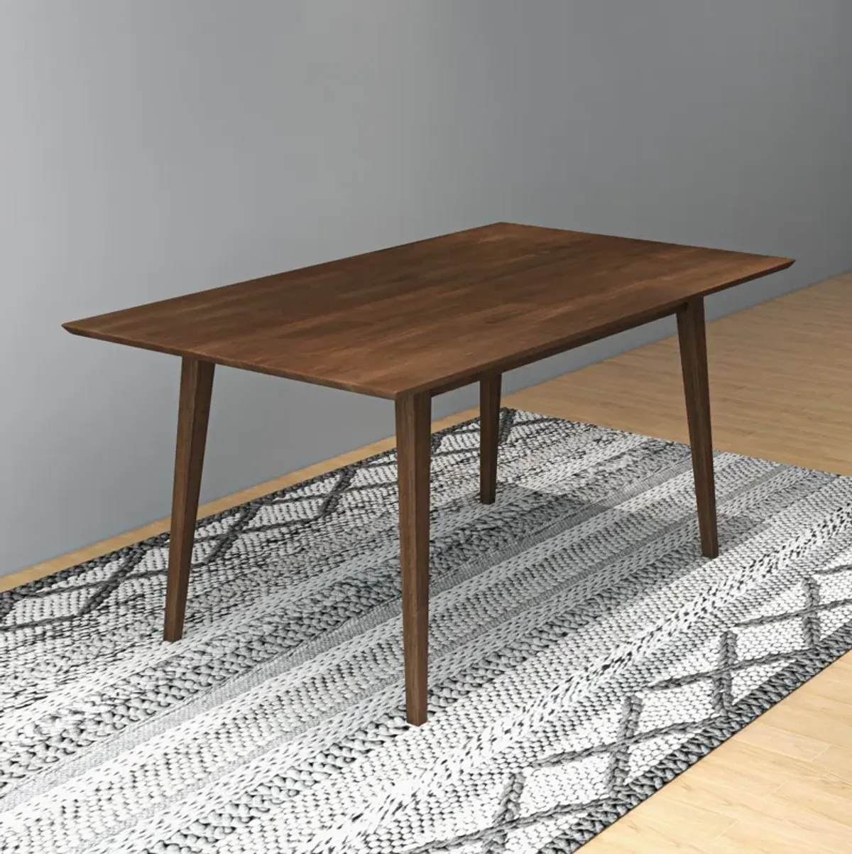 Adira Solid Wood Walnut Large Dining Table