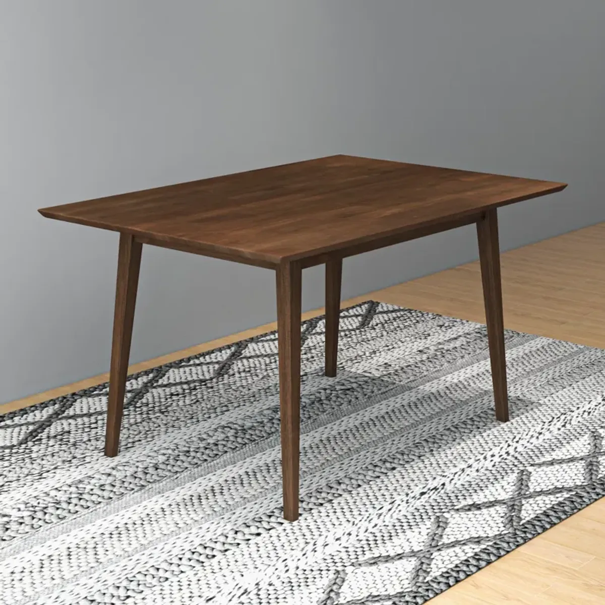 Adira Solid Wood Walnut Small Dining Table