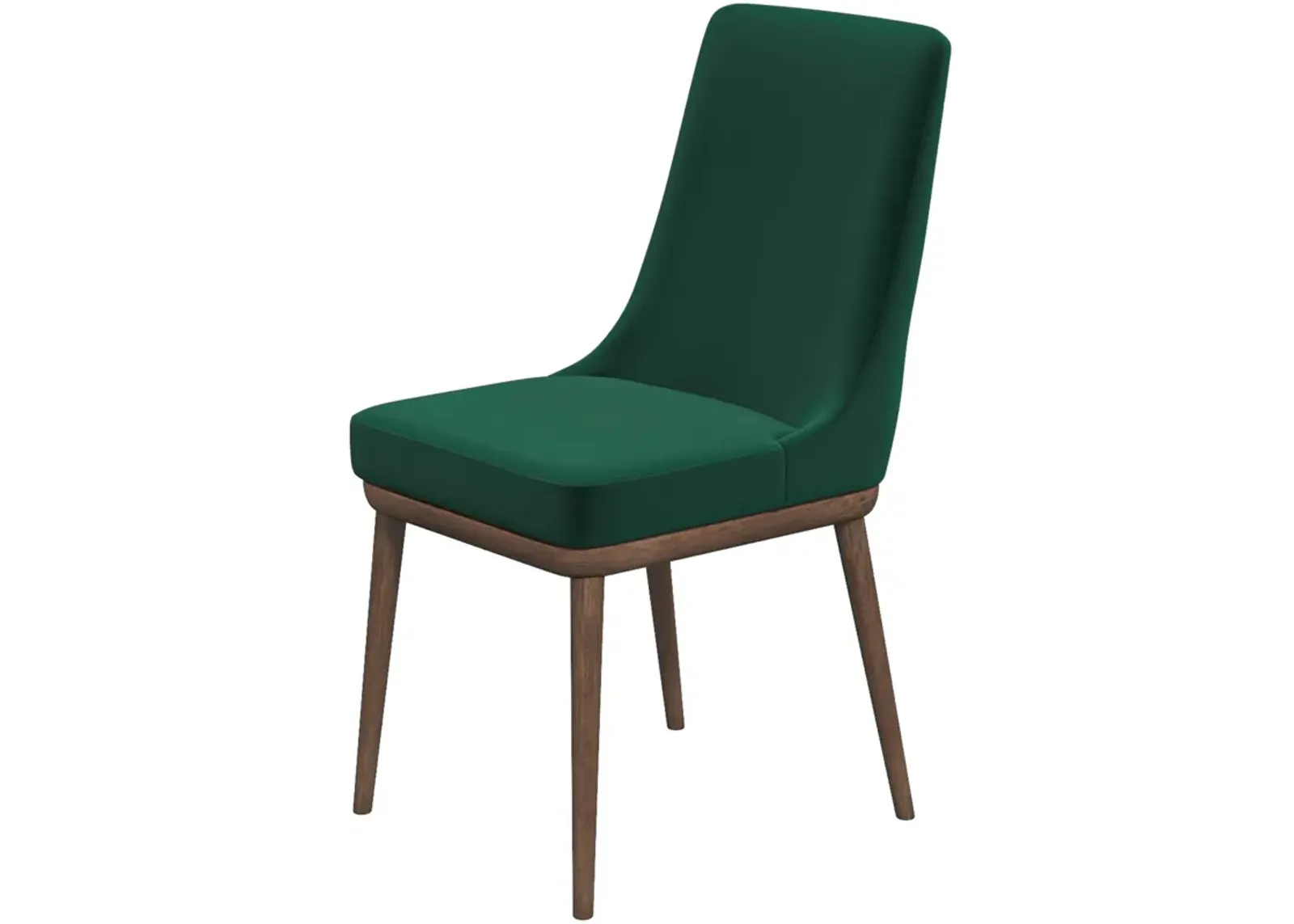 Brighton Dining Chair Emerald Green Velvet Set of 2