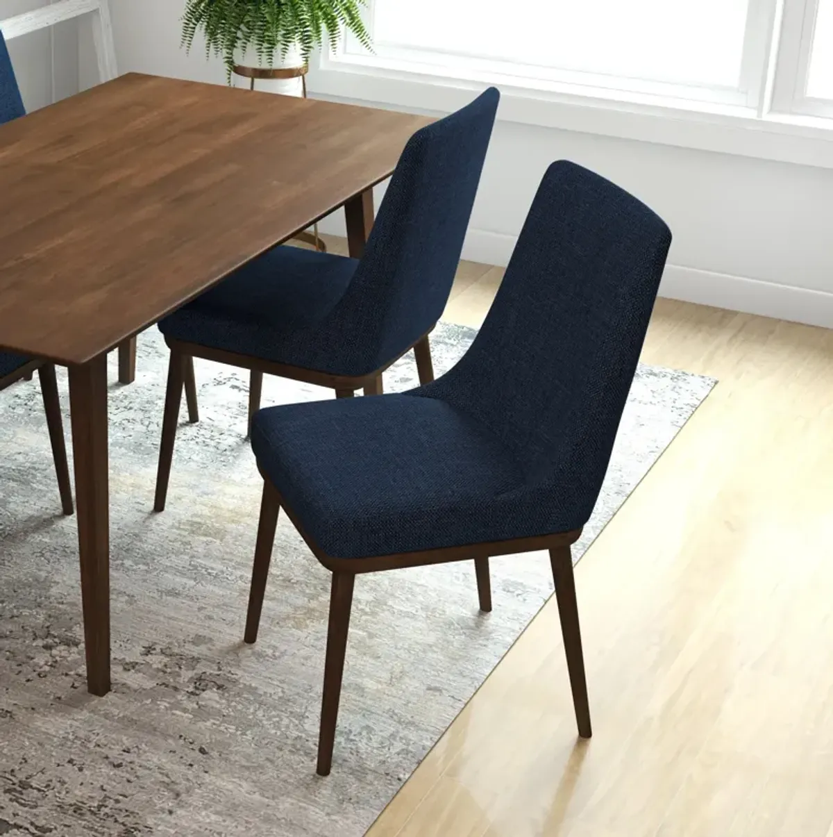 Brighton Dining Chair Navy Blue Set of 2