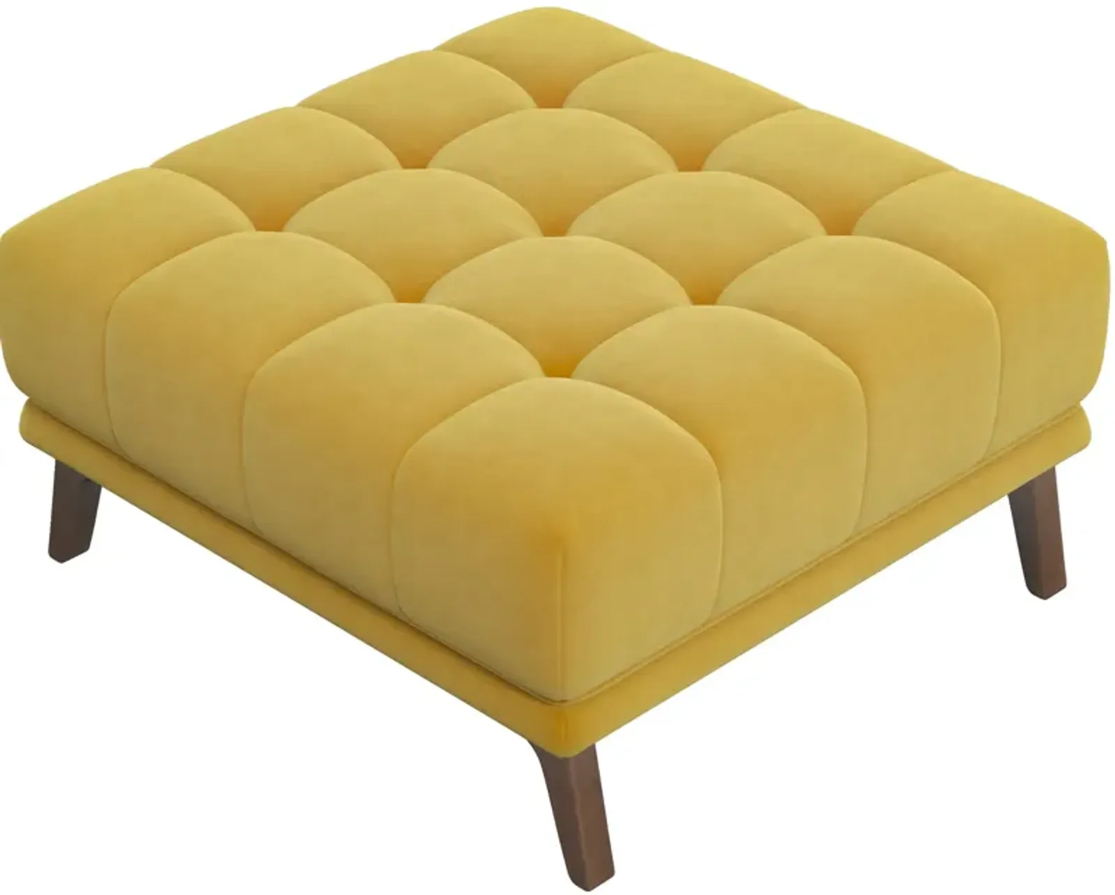 Kano Gold Velvet Ottoman