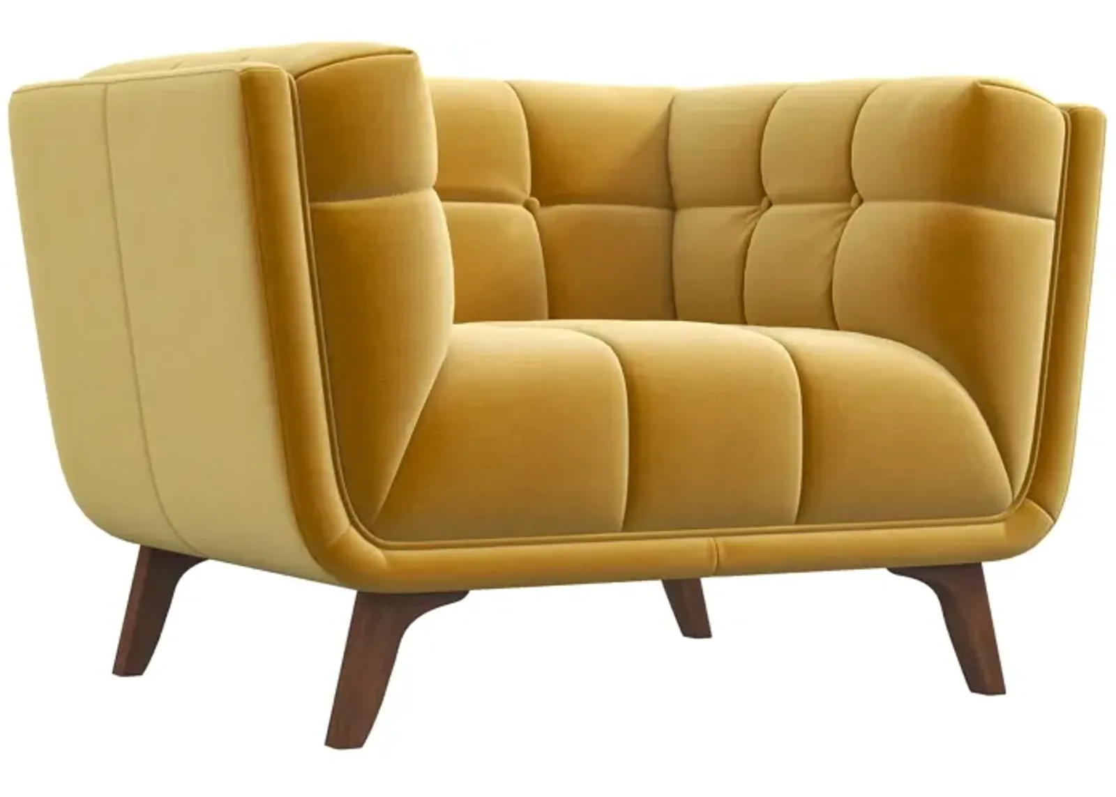 Kano Gold Velvet Lounge Chair