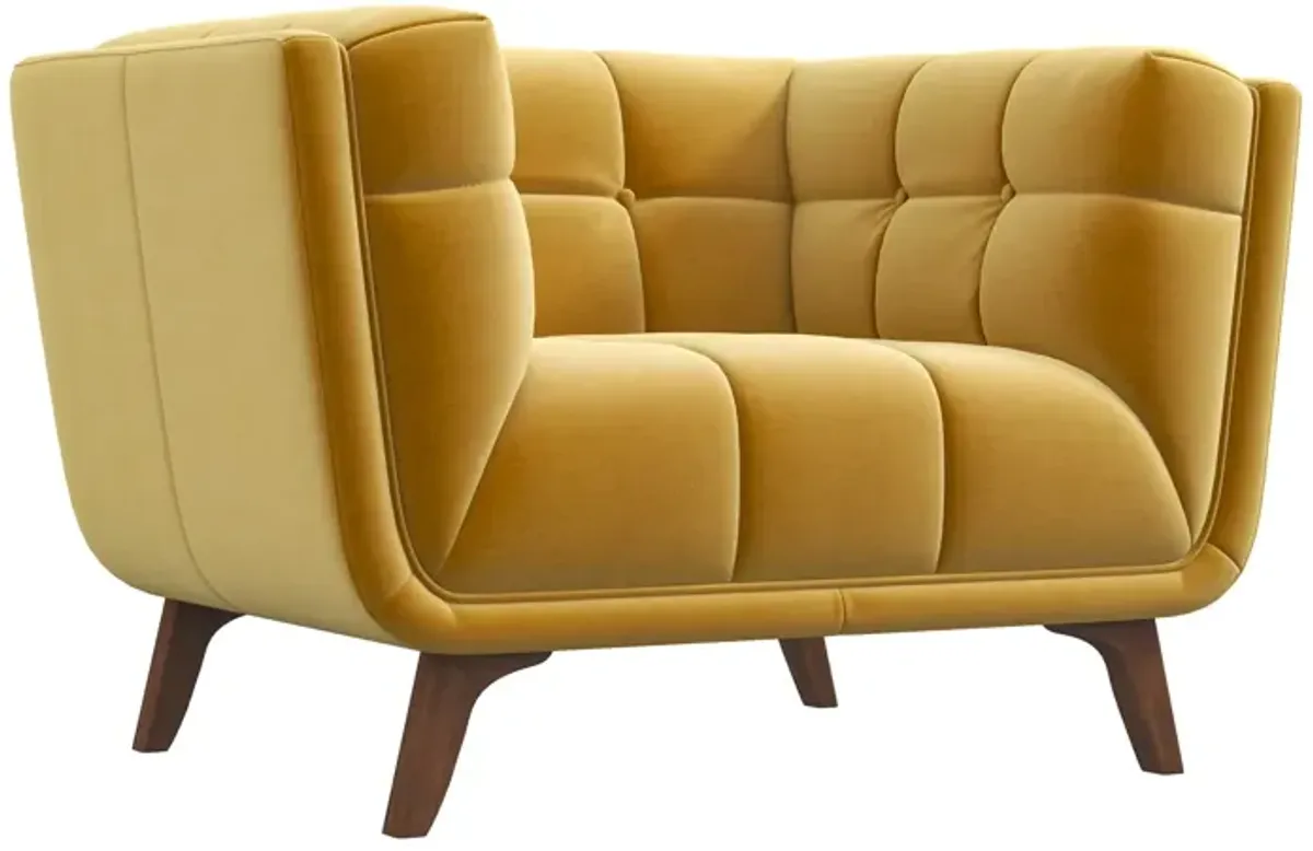 Kano Gold Velvet Lounge Chair